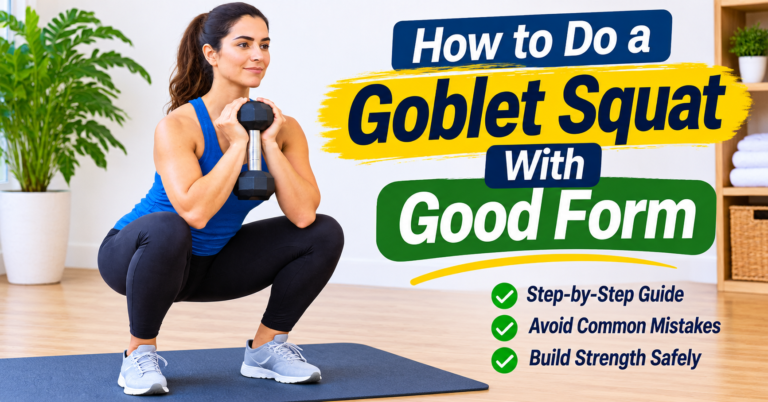 how to do a goblet squat